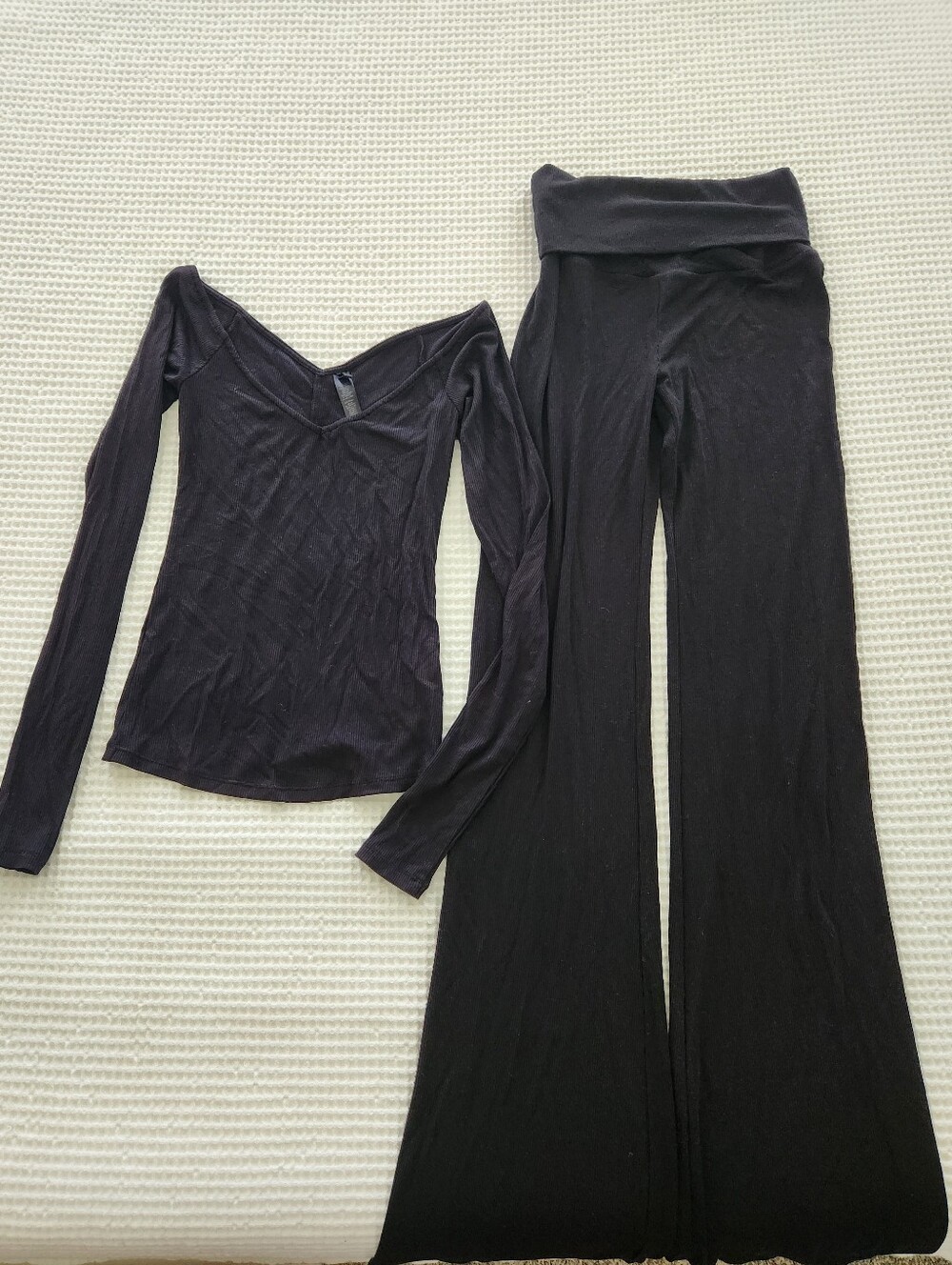 ✨️✨️NWOT SKIMS black Loungewear Set Small
